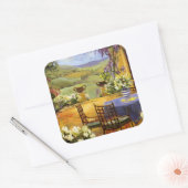 Land Terrace Vierkante Sticker (Envelop)