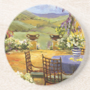 Land Terrace Zandsteen Onderzetter