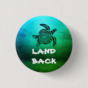 Land Terug Ronde Button 3,2 Cm