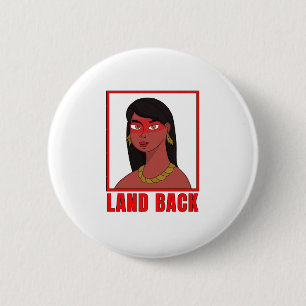 Land Terug Ronde Button 5,7 Cm