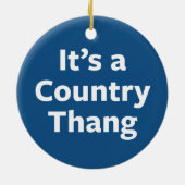 Land Thang Keramisch Ornament (Achterkant)