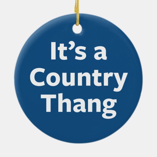 Land Thang Keramisch Ornament (Achterkant)