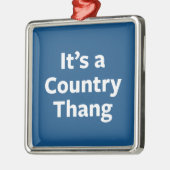 Land Thang Metalen Ornament (Links)