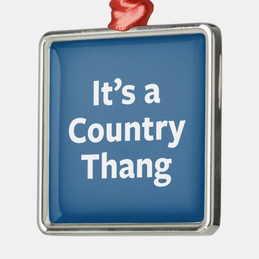 Land Thang Metalen Ornament (Links)