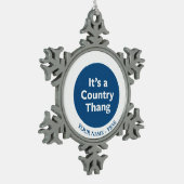 Land Thang Tin Sneeuwvlok Ornament (Links)