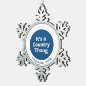 Land Thang Tin Sneeuwvlok Ornament (Rechts)
