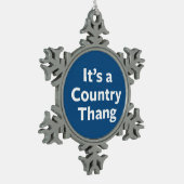 Land Thang Tin Sneeuwvlok Ornament (Links)