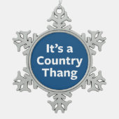 Land Thang Tin Sneeuwvlok Ornament (Voorkant)