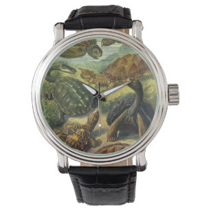  Land Tortoise Zee Schildpadden van Ernst Haeckel Horloge