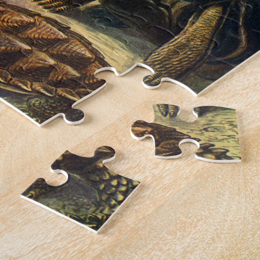 Land Tortoise Zee Schildpadden van Ernst Haeckel Legpuzzel (Zijkant)