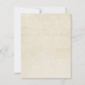 Land Touw en Hoefijzers Bruiloft Kaart (Achterkant)