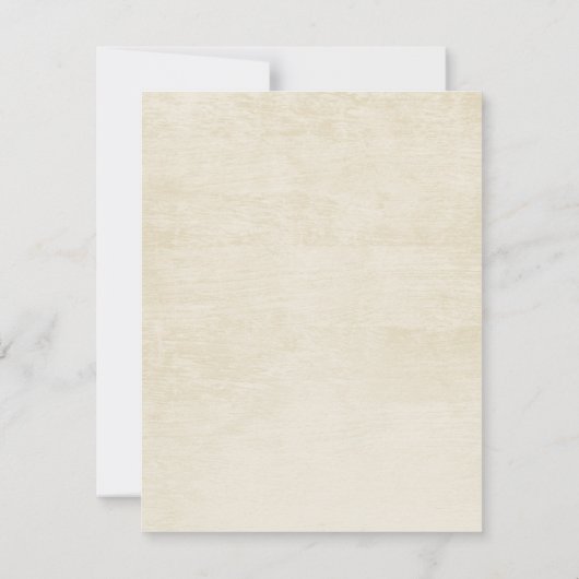 Land Touw en Hoefijzers Bruiloft Kaart (Achterkant)