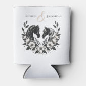 Land Trouwpaarden en bloemen Blikjeskoeler (Voorkant)