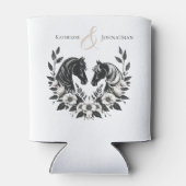 Land Trouwpaarden en bloemen Blikjeskoeler (Achterkant)