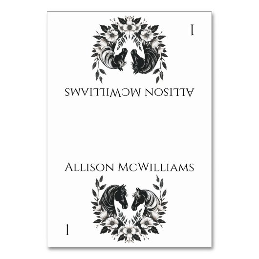 Land Trouwpaarden en bloemen Kaart (Voorkant)