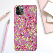  land tuinbloemen roze groen Case-Mate iPhone case