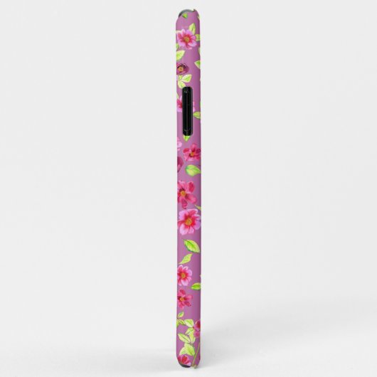  land tuinbloemen roze groen Case-Mate iPhone case (Achterkant/rechts)