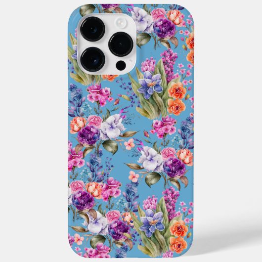Land  tuinbouwers op blauwe achtergrond Case-Mate iPhone case (Achterkant)