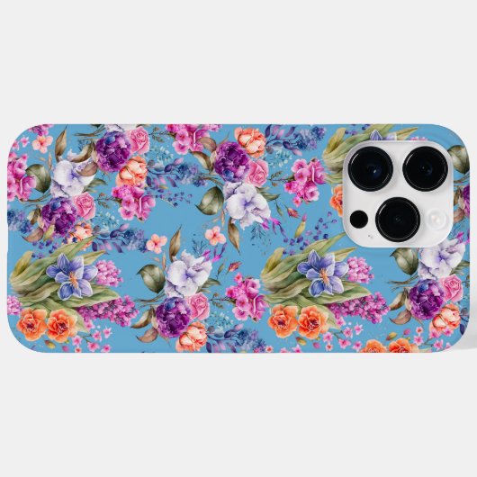 Land  tuinbouwers op blauwe achtergrond Case-Mate iPhone case (Achterkant (horizontaal))