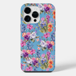 Land tuinbouwers op blauwe achtergrond iPhone 14 pro max hoesje