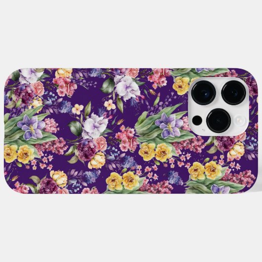 Land  tuinbouwers op Paarse achtergrond Case-Mate iPhone Case (Achterkant (horizontaal))