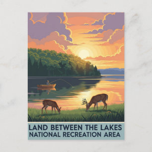 Land tussen de meren Kentucky Travel Briefkaart