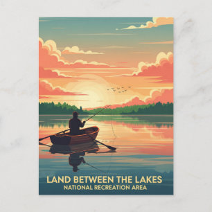 Land tussen de meren Kentucky Travel Briefkaart