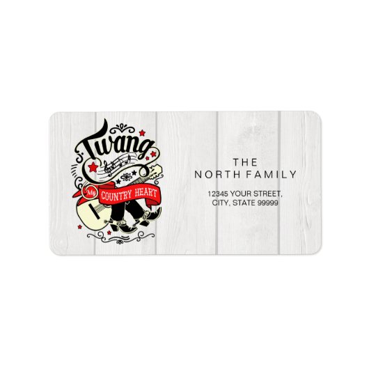 Land Twang Red/Black ID464 Etiket (Voorkant)