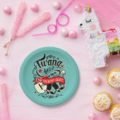 Land Twang Red/Black ID464 Papieren Bordje (Feest)