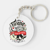 Land Twang Red/Black ID464 Sleutelhanger (Achterkant)