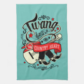 Land Twang Red/Black ID464 Theedoek (Verticaal)