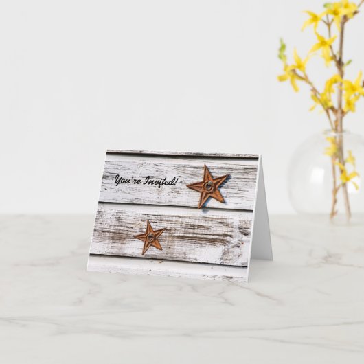 Land Uitnodiging Kaart (Gele Bloem)