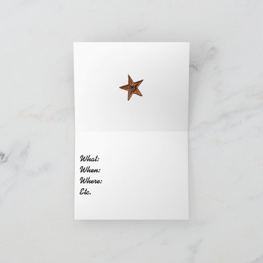 Land Uitnodiging Kaart (Binnen)