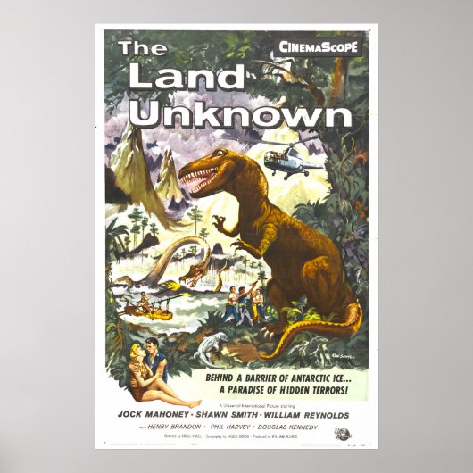 Land Unknown Dinosaur Movie Poster (Voorkant)