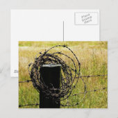 Land van Barbwire Briefkaart (Voorkant / Achterkant)