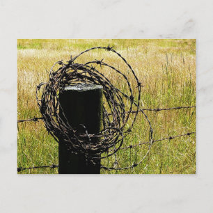 Land van Barbwire Briefkaart
