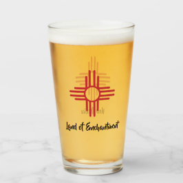 Land van bestemming Zia Sun Symbol Beer Glass Glas
