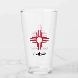 Land van bestemming Zia Sun Symbol Beer Glass Glas