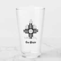 Land van bestemming Zia Sun Symbol Beer Glass