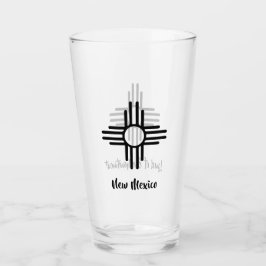 Land van bestemming Zia Sun Symbol Beer Glass Glas