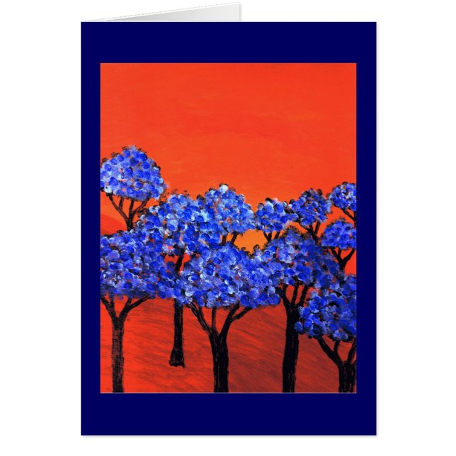 Land van blauwe bomen (Voorkant)