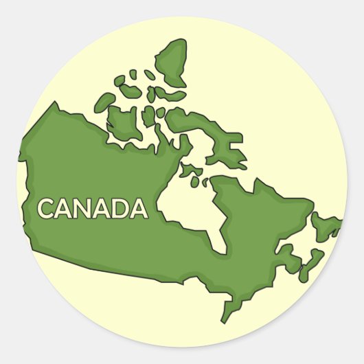 Land van Canada Stickers (Voorkant)