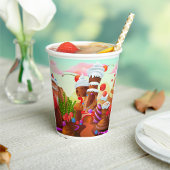 Land van chocolade papieren bekers