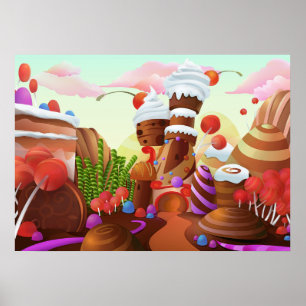 Land van chocolade poster
