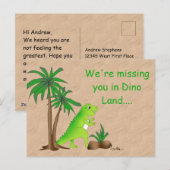 Land van de Dinosaurussen Schattige Dino Briefkaart (Voorkant / Achterkant)