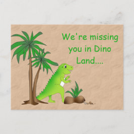Land van de Dinosaurussen Schattige Dino Briefkaart