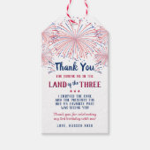 Land van de Drie! 4 juli 3e verjaardagsfeestje Cadeaulabel (Voorkant)