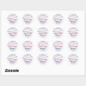 Land Van De Drie! 4 juli 3e Verjaardagsfeestje Ronde Sticker (Vel)