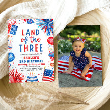 Land van de Drie 4e juli Patriottische 3e verjaard