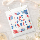 Land van de Drie 4e van juli 3e Verjaardagsfeest Bedankzakje (Geknipt)